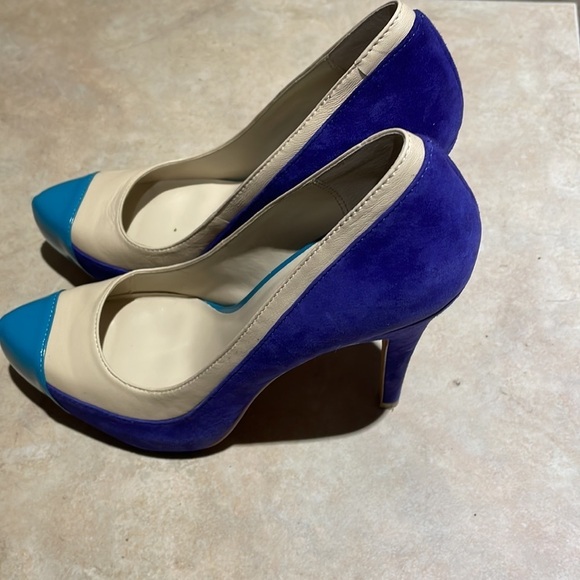 𝅺blue Cream Pumps - Picture 3 of 7